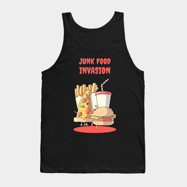 Junk food invasion Tank Top by soondoock